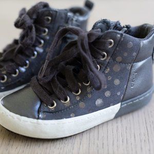 GEOX Kids High Top Leather sneakers size 11 - Imported from Europe